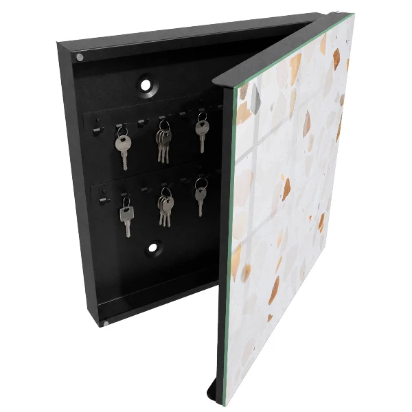 Armoire à clés design Pierres colorées