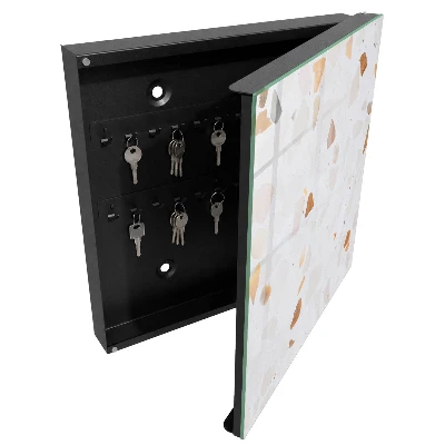 Armoire à clés design Pierres colorées