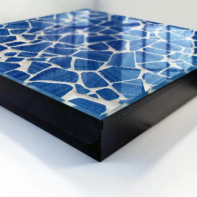 Armoire à clés décorative Mosaïque bleue