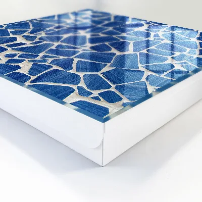 Armoire à clés décorative Mosaïque bleue
