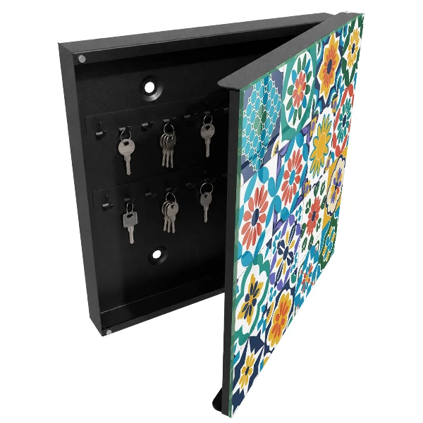 Armoire à clés design Motifs floraux