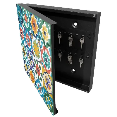 Armoire à clés design Motifs floraux