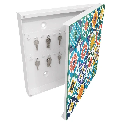 Armoire à clés design Motifs floraux