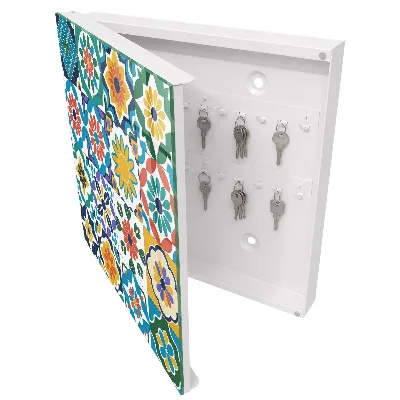 Armoire à clés design Motifs floraux