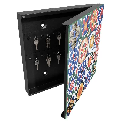 Boîte à clés murale décorative Mosaïque florale