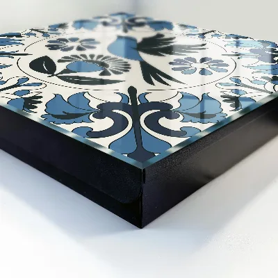 Armoire à clés design Oiseau bleu