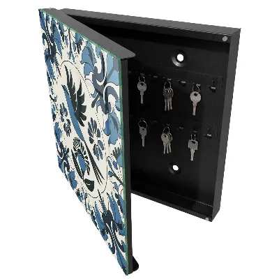 Armoire à clés design Oiseau bleu