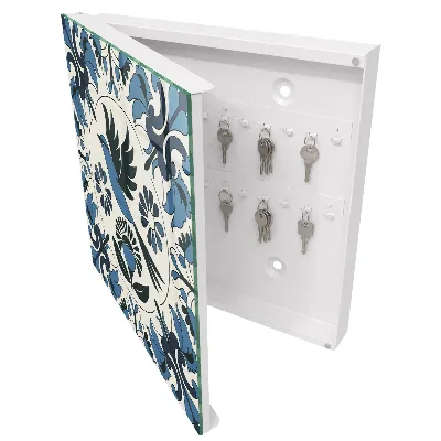 Armoire à clés design Oiseau bleu