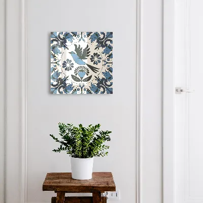 Armoire à clés design Oiseau bleu