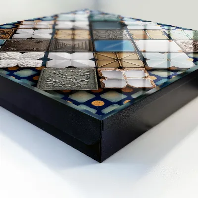 Armoire à clés design Motifs de carreaux