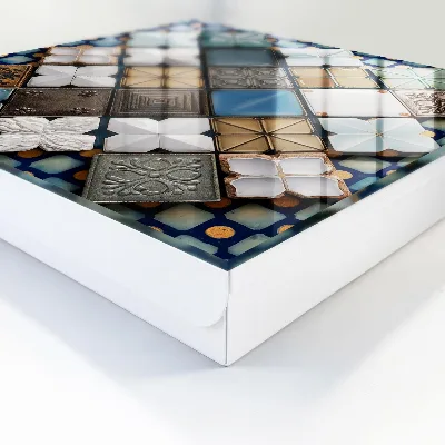Armoire à clés design Motifs de carreaux