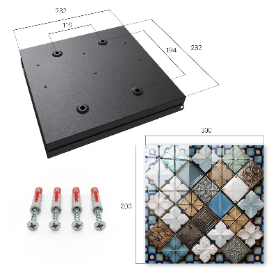 Armoire à clés design Motifs de carreaux