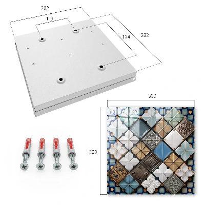 Armoire à clés design Motifs de carreaux