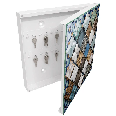 Armoire à clés design Motifs de carreaux