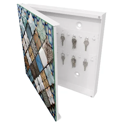 Armoire à clés design Motifs de carreaux