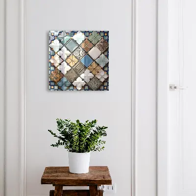 Armoire à clés design Motifs de carreaux