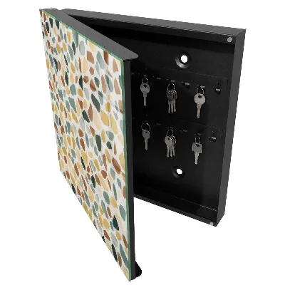 Armoire à clés décorative Mosaïque de galets