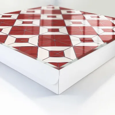 Boîte à clés murale décorative Mosaïque rouge