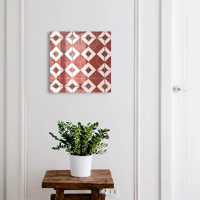 Boîte à clés murale décorative Mosaïque rouge