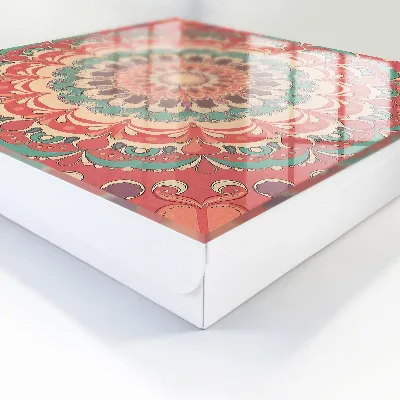 Armoire à clés design Mandala coloré