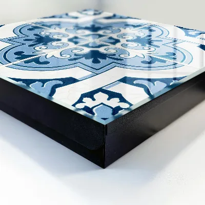 Armoire à clés design Carreaux bleus