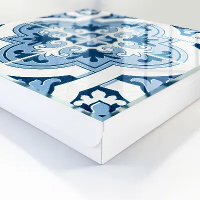 Armoire à clés design Carreaux bleus