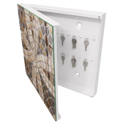 Boîte à clés murale décorative Mosaïque élégante