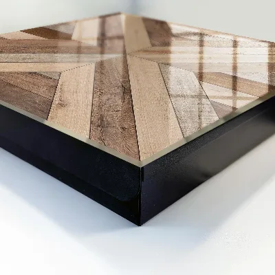 Armoire à clés design Géométrie en bois