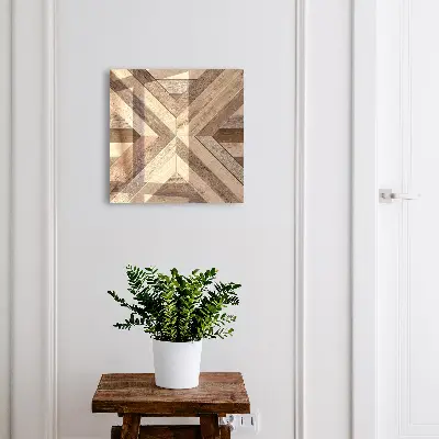 Armoire à clés design Géométrie en bois