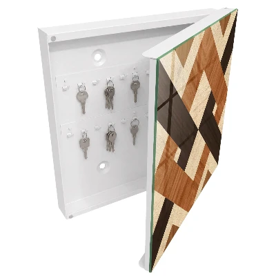 Boîte à clés murale décorative Géométrie moderne
