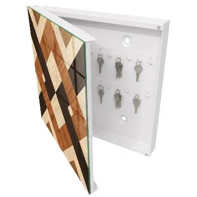 Boîte à clés murale décorative Géométrie moderne