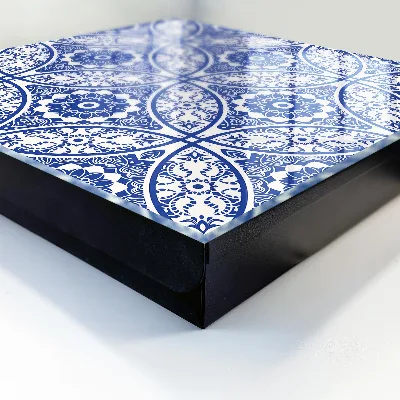 Armoire à clés design Mosaïque bleue