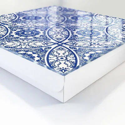 Armoire à clés design Mosaïque bleue