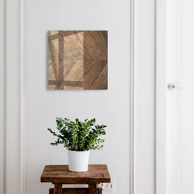 Armoire à clés décorative Chevrons en bois