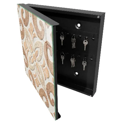 Armoire à clés design Élégance beige