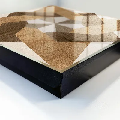 Boîte à clés murale décorative Étoile en bois