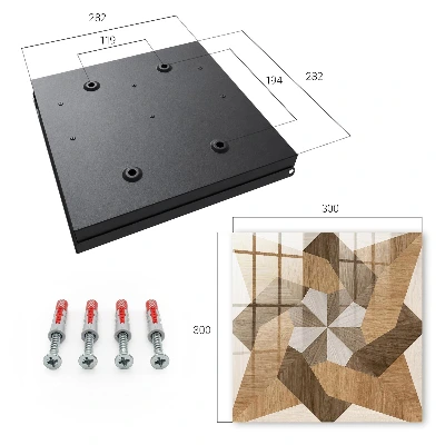 Boîte à clés murale décorative Étoile en bois