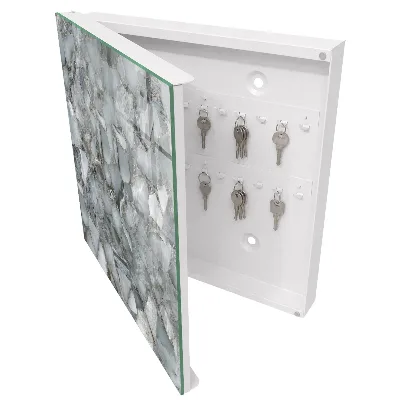 Armoire à clés décorative Mosaïque de pierre