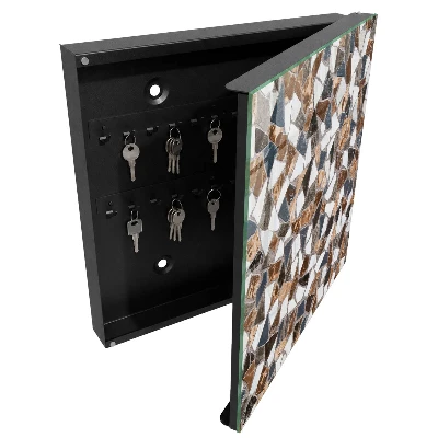 Armoire à clés design Mosaïque géométrique