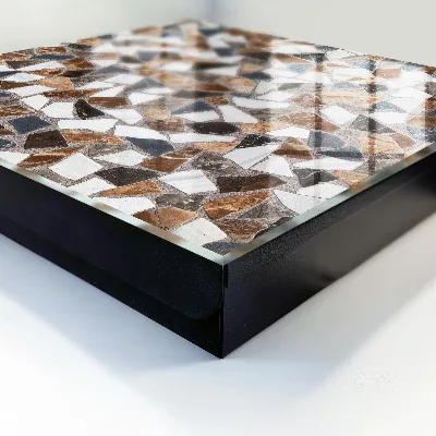 Armoire à clés design Mosaïque géométrique