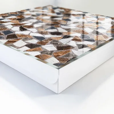 Armoire à clés design Mosaïque géométrique