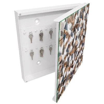 Armoire à clés design Mosaïque géométrique