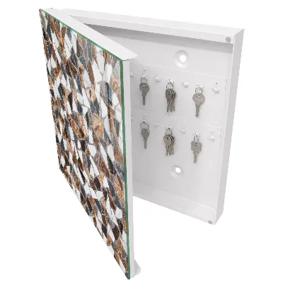 Armoire à clés design Mosaïque géométrique