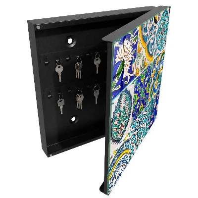 Boîte à clés murale décorative Motifs colorés