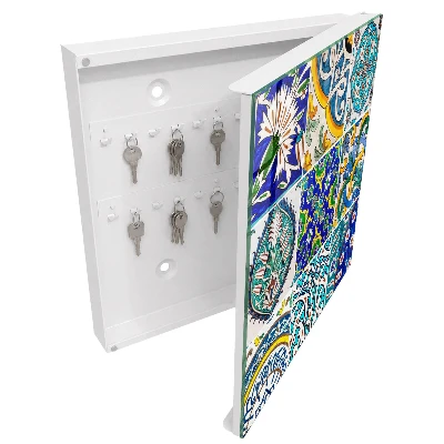 Boîte à clés murale décorative Motifs colorés