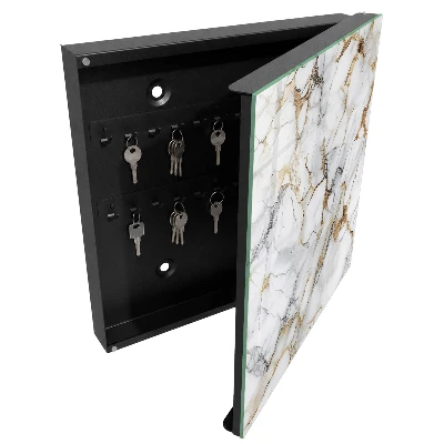 Armoire à clés décorative Élégance du marbre