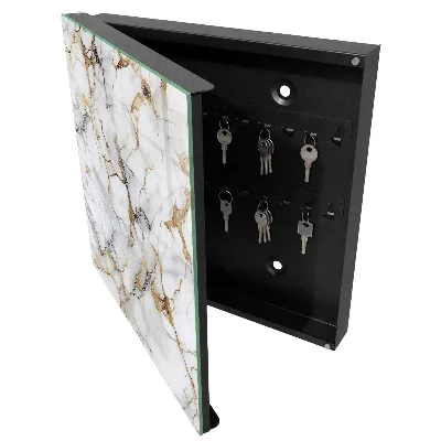 Armoire à clés décorative Élégance du marbre