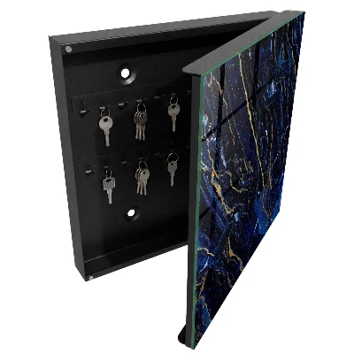 Armoire à clés design Motif bleu marine