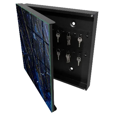 Armoire à clés design Motif bleu marine