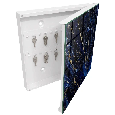 Armoire à clés design Motif bleu marine